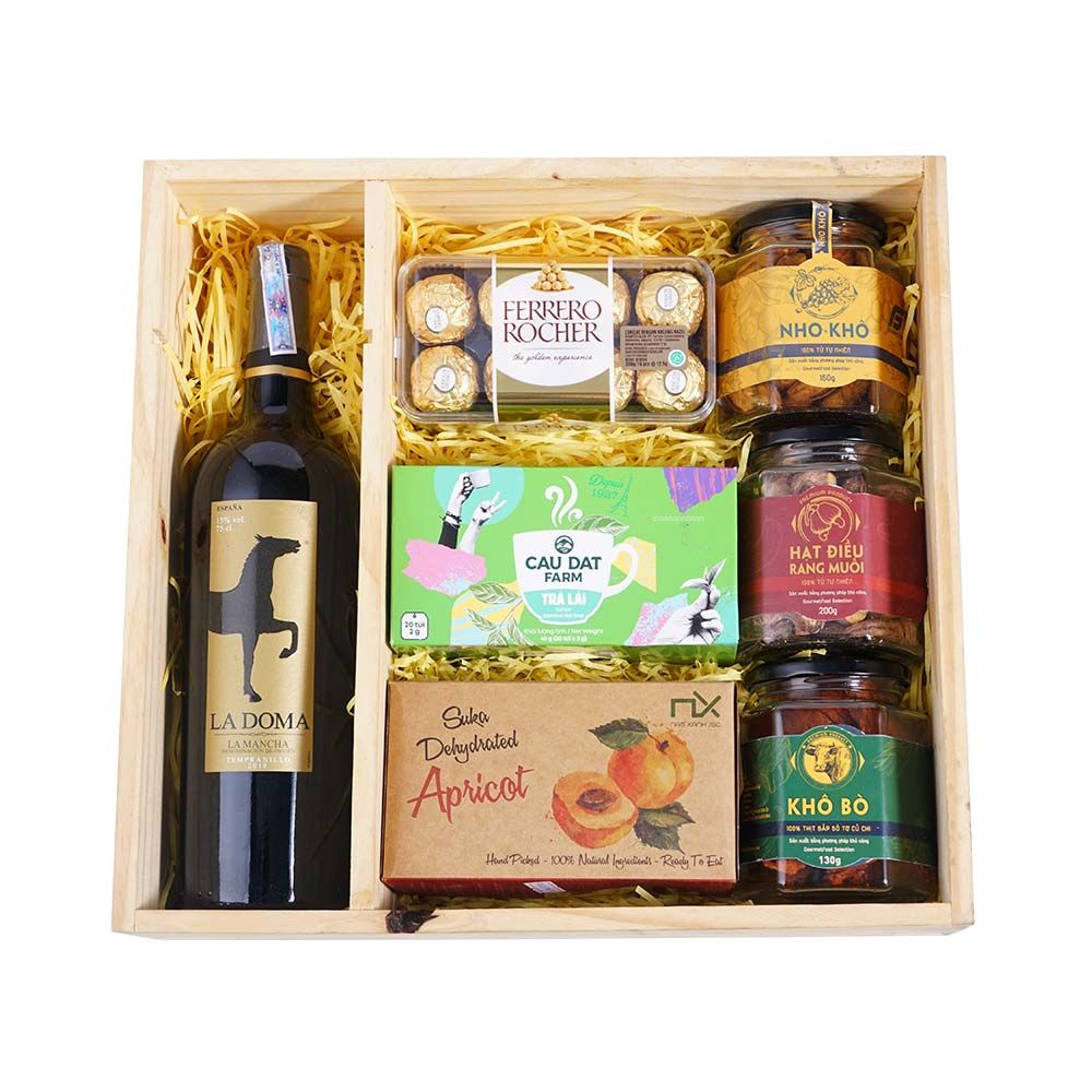 Hộp quà gỗ La Doma 2025