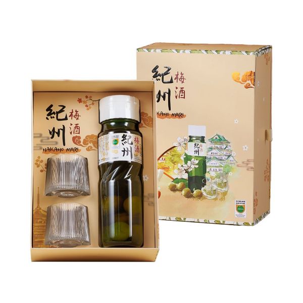 Hộp Quà Rượu Mơ Nhật Umeshu Nakano Miiri Có Quả 720ml