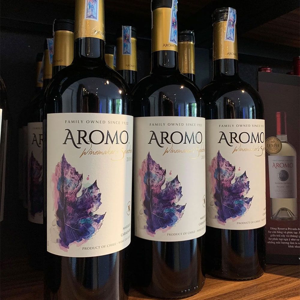 Rượu vang đỏ Aromo Winemaker's Selection - Marselan, Carmenere (13.5%/Vol)