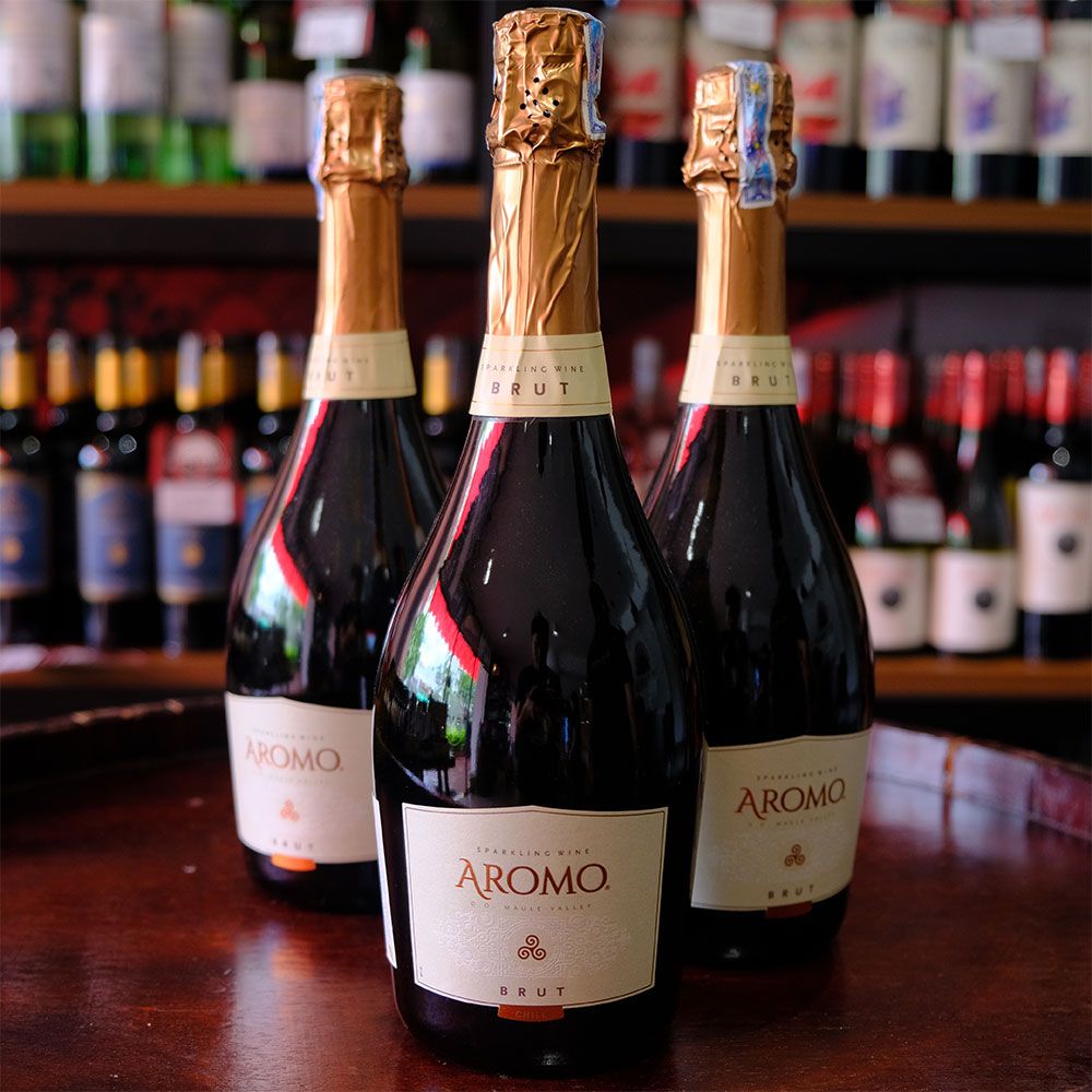 Rượu vang nổ Aromo Brut - Chardonnay (12.5%/ Vol) Viña Aromo