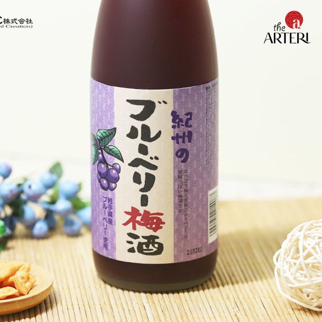 Rượu Mơ Nhật Bản Nakano Umeshu Vị Việt Quất Blueberry 720ml 12%