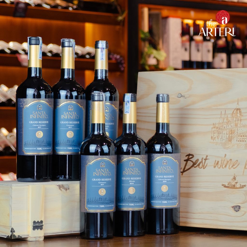 Rượu Vang Đỏ Santa Infinito Grand Reserve Cabernet Sauvignon 750ml Vang Chile Viña Aromo