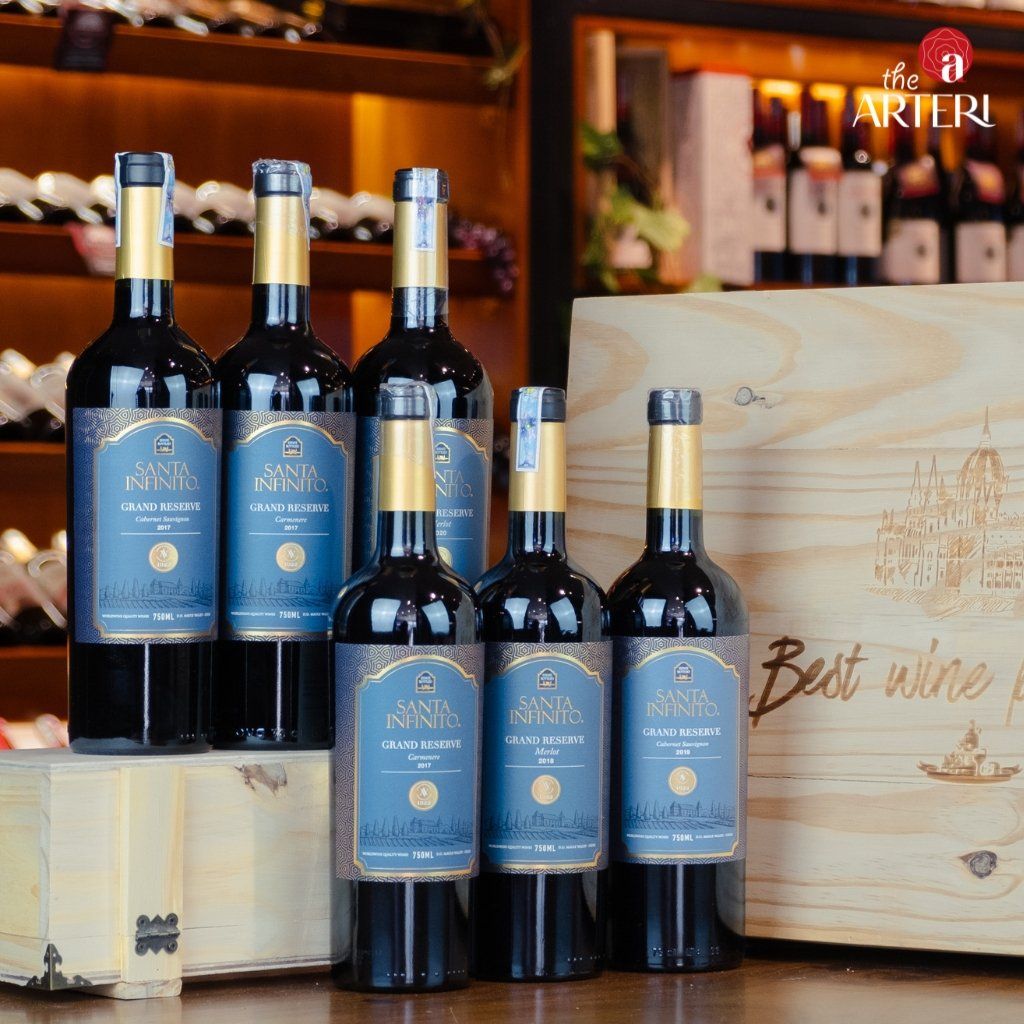Rượu Vang Đỏ Santa Infinito Grand Reserve Carmenere 750ml Vang Chile Viña Aromo