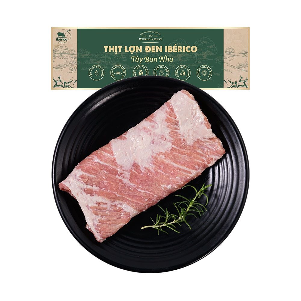 Thịt Heo Đen Iberico Diềm Thăn Secreto Panceta 300g