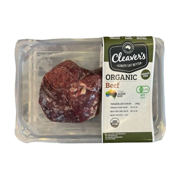 Thăn nội bò Organic Úc - Tenderloin Steak 200g Hewitt Foods
