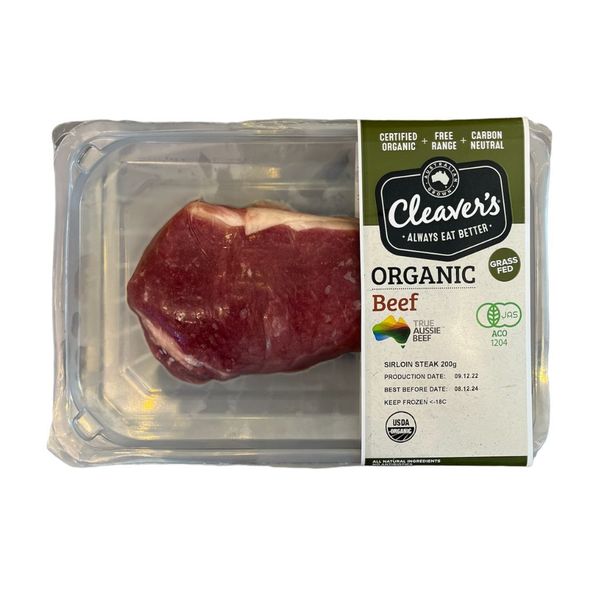 Thăn ngoại bò Organic Úc - Sirloin Steak 200g Hewitt Foods
