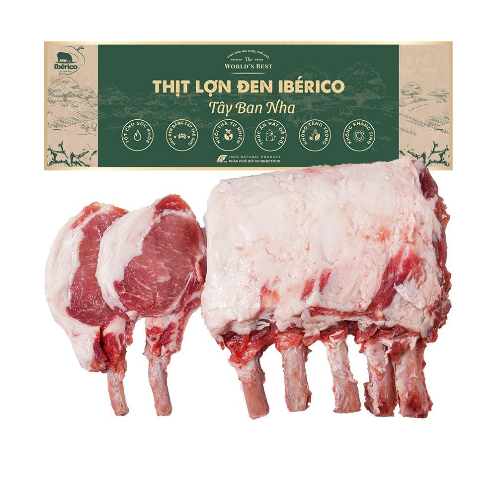 Thịt Heo Đen Iberico Cốt Lết French Rack 300g