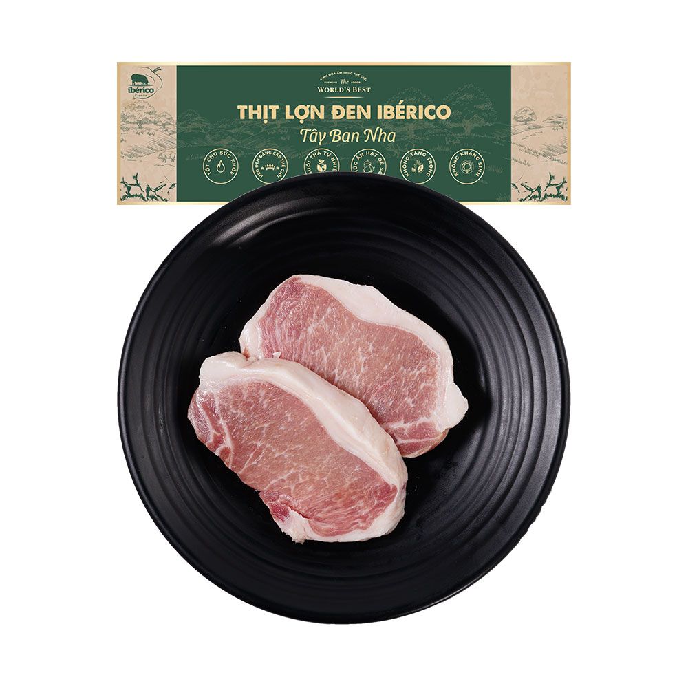 Thịt Heo Đen Iberico Thịt Lưng Trước Sirloin 300g