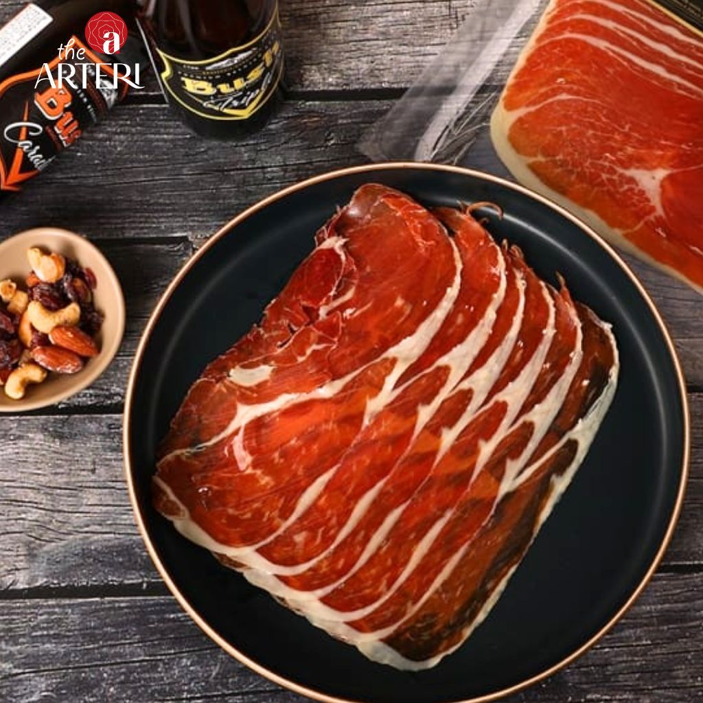 Đùi Sau Heo Trắng Muối Serrano 15 Tháng Gói Cắt Lát 120g