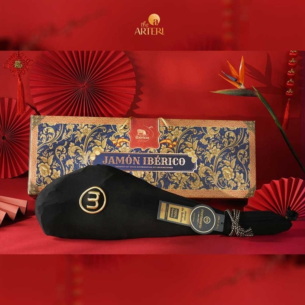 Đùi Sau Heo Muối Iberico Bellota Thuần Chủng 100% 48 Tháng Có Xương Montesano