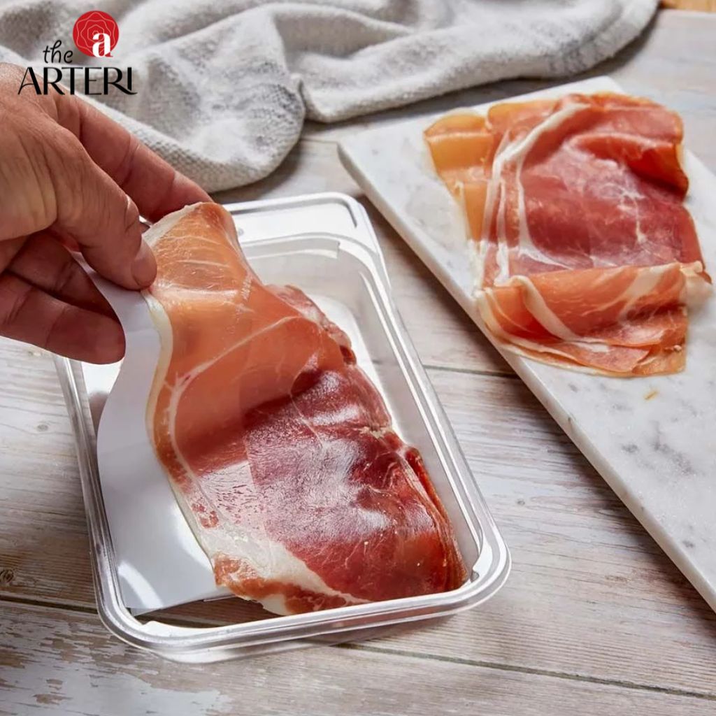 Đùi Sau Heo Trắng Muối Serrano 15 Tháng Gói Cắt Lát 120g