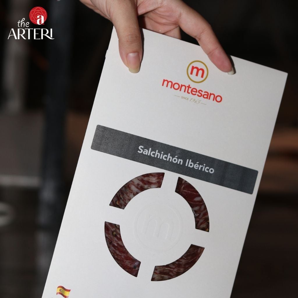 Xúc xích Muối Salami Iberico Cebo Salchichon Gói Cắt Lát 100g Montesano