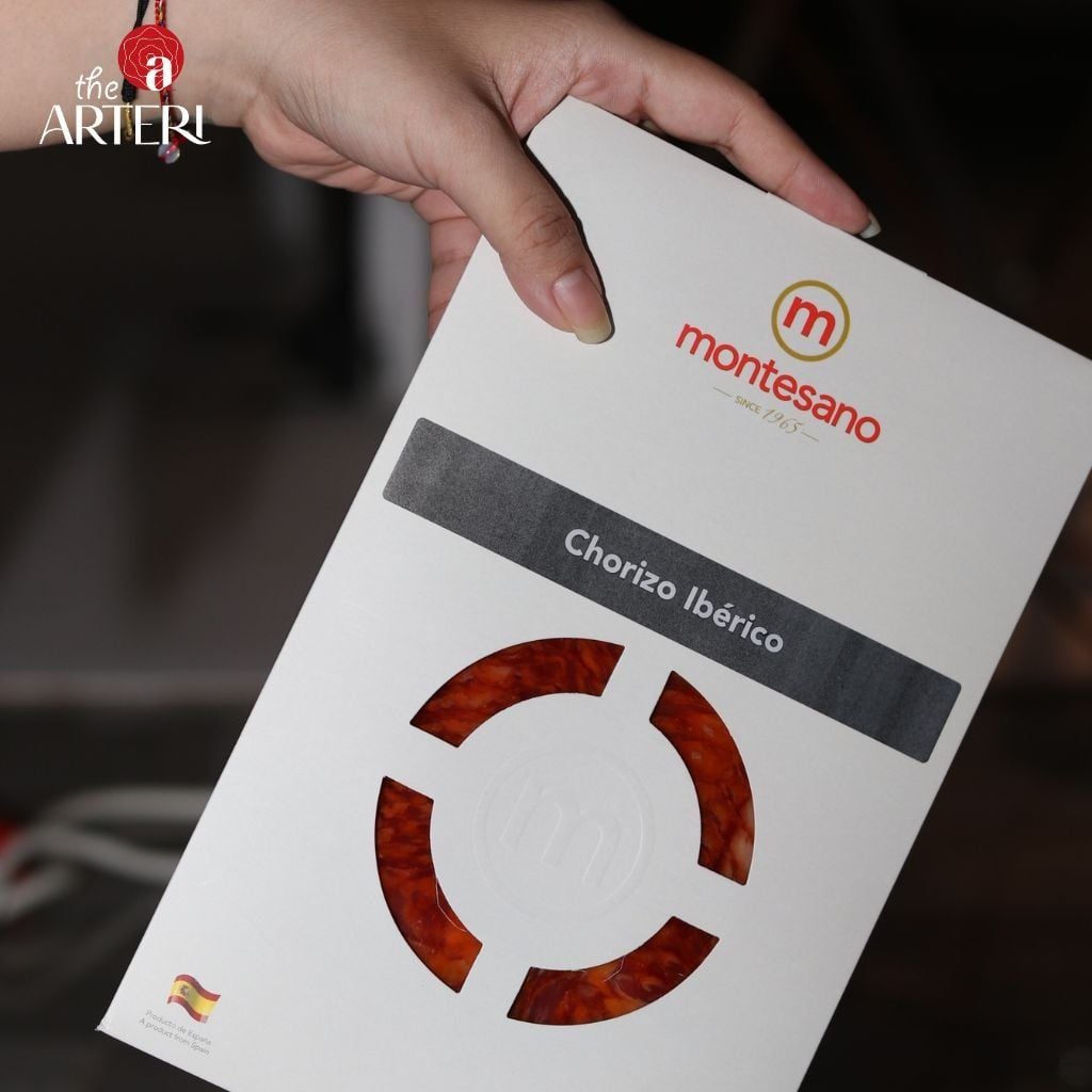 Xúc xích Muối Salami Iberico Cebo Chorizo Gói Cắt Lát 100g Montesano