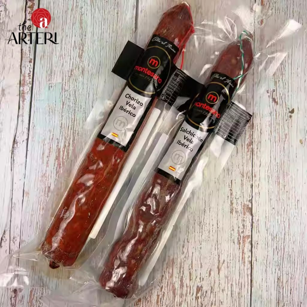 Xúc Xích Iberico Cebo - Chorizo Muối Nguyên Cây (275g) Montesano