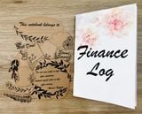  Sổ Kế hoạch Quản lý Thu chi - Finance Log (tặng 1 set sticker trang trí) - xấp xỉ B6 