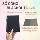  Sổ còng BLACKOUT - Bìa trơn 