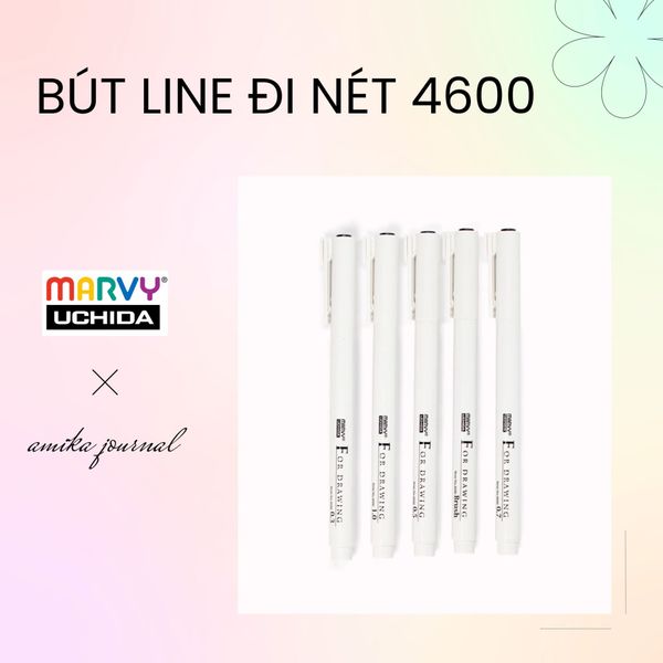  Bút Line Đi Nét Chuyên Nghiệp Marvy 4600 trang trí sổ tay, bullet journal, lưu bút, ghi chép thông dụng 