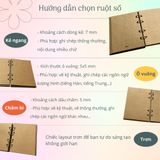  Sổ còng Sketchbook - ruột giấy kraft - Bìa trơn 