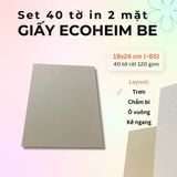  40 tờ Giấy Mỹ Thuật Vintage Ecoheim vẽ phác thảo / luyện chữ calligraphy (dip pen) 120gsm 19x24 cm (xấp xỉ B5) 