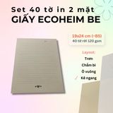  40 tờ Giấy Mỹ Thuật Vintage Ecoheim vẽ phác thảo / luyện chữ calligraphy (dip pen) 120gsm 19x24 cm (xấp xỉ B5) 