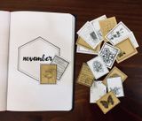  Vintage Stamp Stickers - Set S1: 25 sticker tem dán 