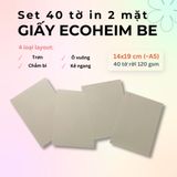  40 tờ Giấy Mỹ Thuật Vintage Ecoheim vẽ phác thảo / luyện chữ calligraphy (dip pen) 120gsm 14x19 cm (xấp xỉ A5) 