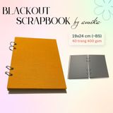  Sổ còng BLACKOUT SCRAPBOOK loại dày - Album dán ảnh handmade - 40 trang - size lớn 19 x 24cm (gầnB5) 