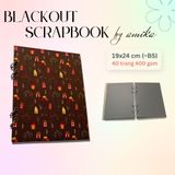  Sổ còng BLACKOUT SCRAPBOOK loại dày - Album dán ảnh handmade - 40 trang - size lớn 19 x 24cm (gầnB5) 