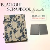  Sổ còng BLACKOUT SCRAPBOOK loại dày - Album dán ảnh handmade - 40 trang - size lớn 19 x 24cm (gầnB5) 