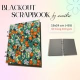 Sổ còng BLACKOUT SCRAPBOOK loại dày - Album dán ảnh handmade - 40 trang - size lớn 19 x 24cm (gầnB5) 