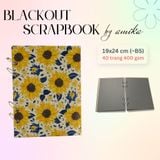  Sổ còng BLACKOUT SCRAPBOOK loại dày - Album dán ảnh handmade - 40 trang - size lớn 19 x 24cm (gầnB5) 