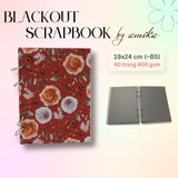  Sổ còng BLACKOUT SCRAPBOOK loại dày - Album dán ảnh handmade - 40 trang - size lớn 19 x 24cm (gầnB5) 