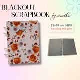  Sổ còng BLACKOUT SCRAPBOOK loại dày - Album dán ảnh handmade - 40 trang - size lớn 19 x 24cm (gầnB5) 