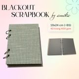  Sổ còng BLACKOUT SCRAPBOOK loại dày - Album dán ảnh handmade - 40 trang - size lớn 19 x 24cm (gầnB5) 