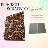  Sổ còng BLACKOUT SCRAPBOOK loại dày - Album dán ảnh handmade - 40 trang - size lớn 19 x 24cm (gầnB5) 