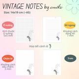  45 tờ giấy viết thư vintage 104 gsm (có thể refill Sổ Còng) 14x19 cm (xấp xỉ A5) 
