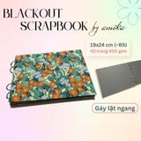  Sổ còng BLACKOUT SCRAPBOOK loại dày - Album dán ảnh handmade - 40 trang - size lớn 19 x 24cm (gầnB5) 