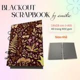  Sổ còng BLACKOUT SCRAPBOOK dày - Album dán ảnh handmade - 40 trang - size nhỏ 14 x 19 cm (xấp xỉ A5) 