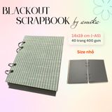 Sổ còng BLACKOUT SCRAPBOOK dày - Album dán ảnh handmade - 40 trang - size nhỏ 14 x 19 cm (xấp xỉ A5) 