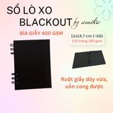  Sổ lò xo BLACKOUT - Bìa trơn 