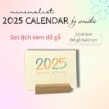  2025 Minimalist Calendar by amika - Lịch để bàn thiết kế có âm lịch 