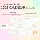  2025 Minimalist Calendar by amika - Lịch để bàn thiết kế có âm lịch 