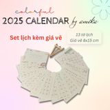  2025 Colorful Calendar by amika - Lịch để bàn thiết kế có âm lịch 
