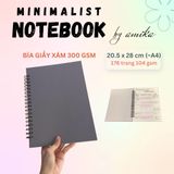  Sổ lò xo 20,5x28 cm (xấp xỉ A4) - Bìa trơn 