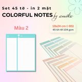  45 tờ giấy ghi chú họa tiết khinh khí cầu - Cute Hot Air Balloon Notes 19x24 cm (xấp xỉ B5) - Loại 2 