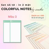  45 tờ giấy ghi chú họa tiết khinh khí cầu - Cute Hot Air Balloon Notes 19x24 cm (xấp xỉ B5) - Loại 2 