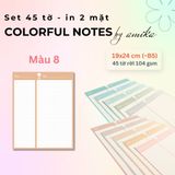  45 tờ giấy ghi chú họa tiết khinh khí cầu - Cute Hot Air Balloon Notes 19x24 cm (xấp xỉ B5) - Loại 2 