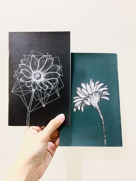  Sổ tay thiết kế Vintage Daisy - Ruột giấy kraft (xấp xỉ B6) 