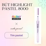  Bút dạ quang MARVY 8000 màu pastel trang trí sổ tay, bullet journal, lưu bút, ghi chép thông dụng 
