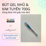  Bút gel có nắp Marvy Uchida 700G ngòi 0.7mm trang trí sổ tay, bullet journal, lưu bút, album 